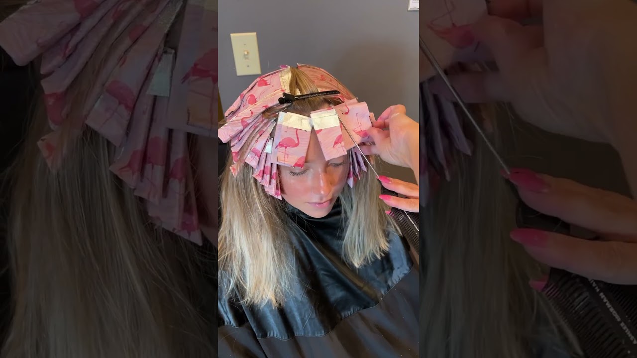 Full Foil Tutorial with a Money Piece #hairtutorials #hairtutorial