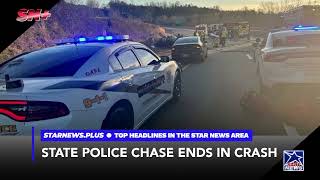 VA STATE POLICE CHASE ENDS IN CRASH
