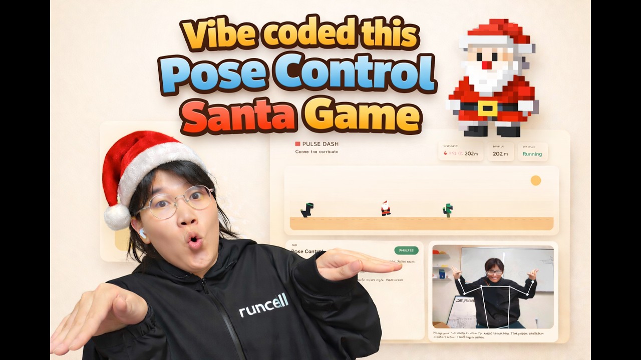 Vibe coded this Pose Control Santa Game