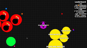 Agar.io Teaming with random players