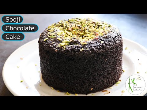 Chocolate Sooji Cake in Kadhai | Soft Rawa Cake Recipe | Chocolate Cake ~ The Terrace Kitchen