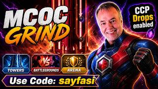 [CCP Drops!!] LIVE MCOC Grind: Early Morning Tower Climb, Battlegrounds, and Arena!