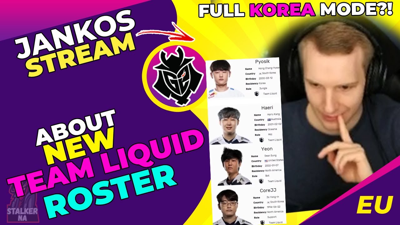 G2 Jankos About New Team Liquid Roster 🤔