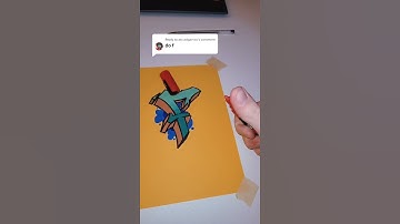 Graffiti Letter F (#shorts )