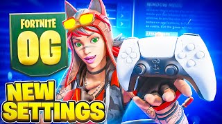 NEW Best OG Fortnite Season Controller SETTINGS + Sensitivity (PS5/XBOX/PC)