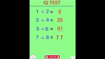 IQ TEST #maths #youtubeshorts #mathematics #education #shorts #shortvideo