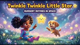 Twinkle Twinkle Little Star ⭐ | Nursery Rhyme in Space | Galaxy Giggles