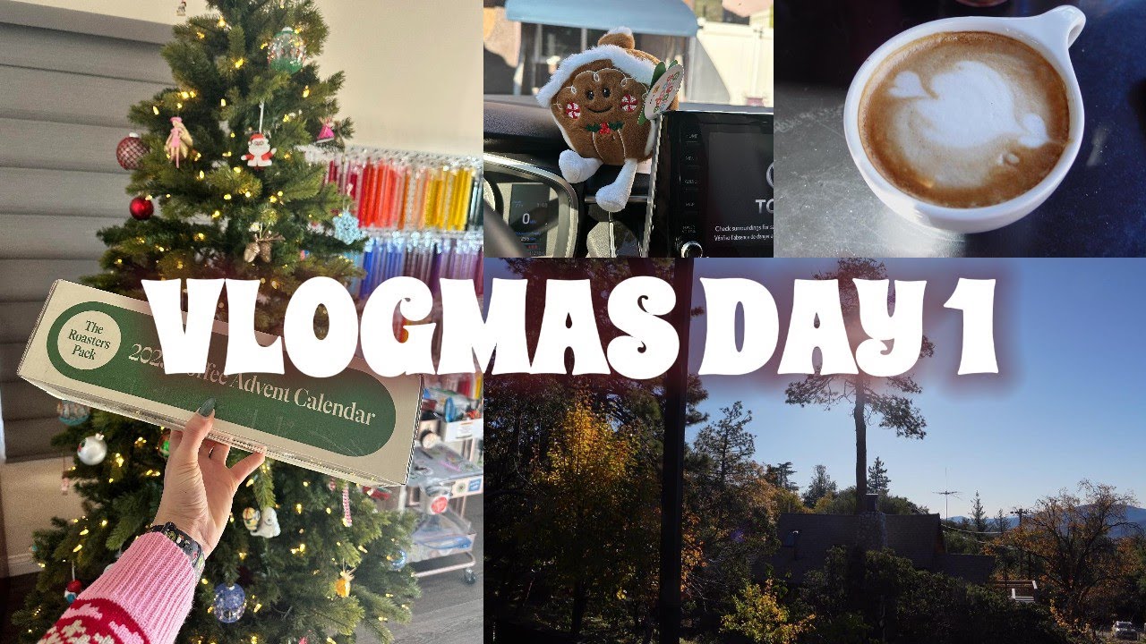 Vlogmas, день 1 🎄 | Путешествие в Идиллуайлд + упаковка вещей + кофейный адвент-календарь
