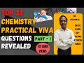 Chemistry Practicals Class 12 Most Important Viva Question Answers 2021 | Part-1 | Must Watch