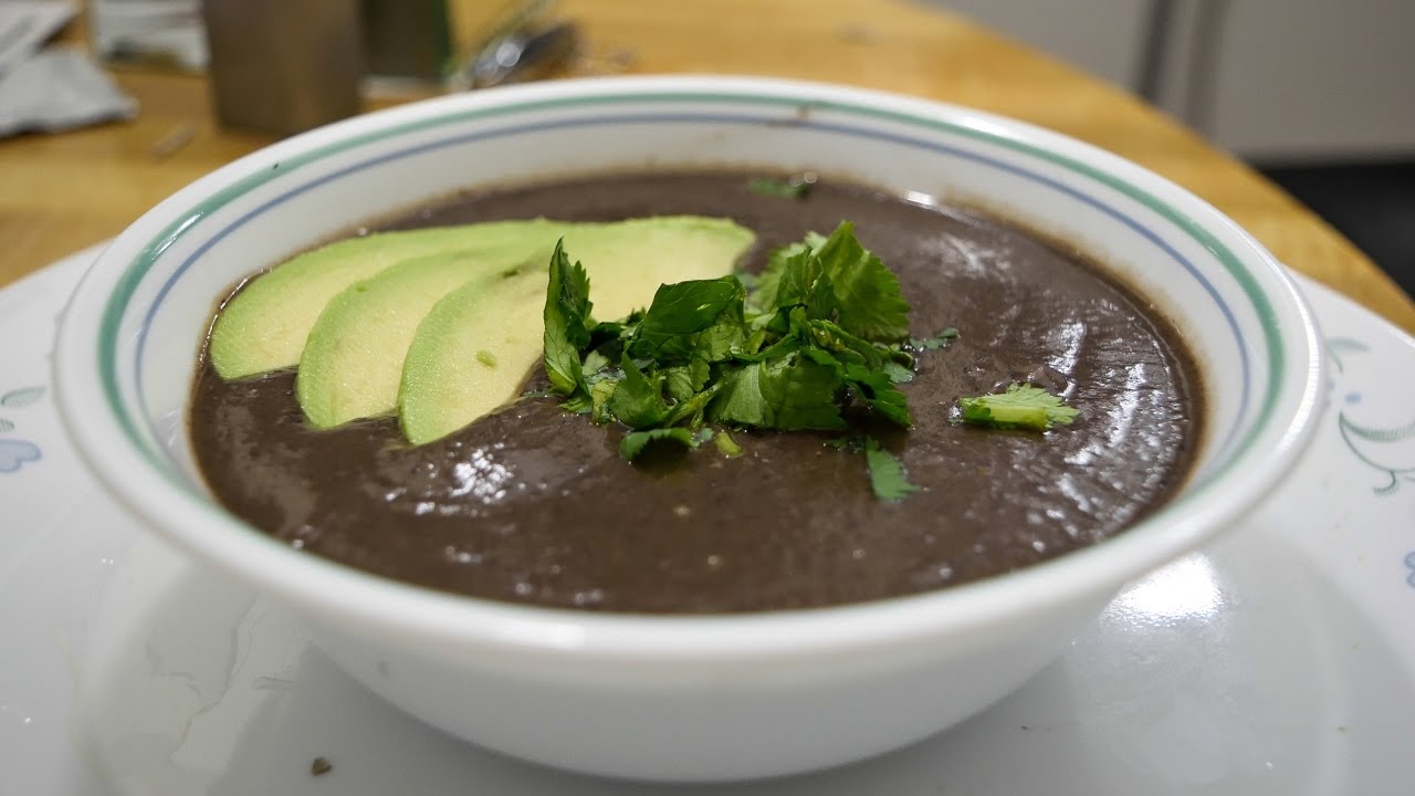 Easy to make - Black bean Avocado Soup - YouTube