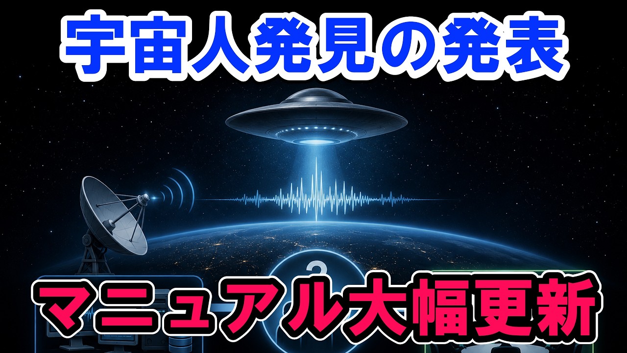 【大幅更新】宇宙人発見の発表公式マニュアル