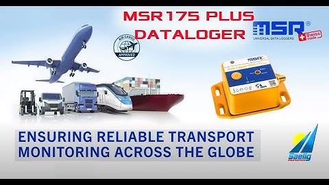 Transportation monitoring with MSR175plus Datalogger from Saelig