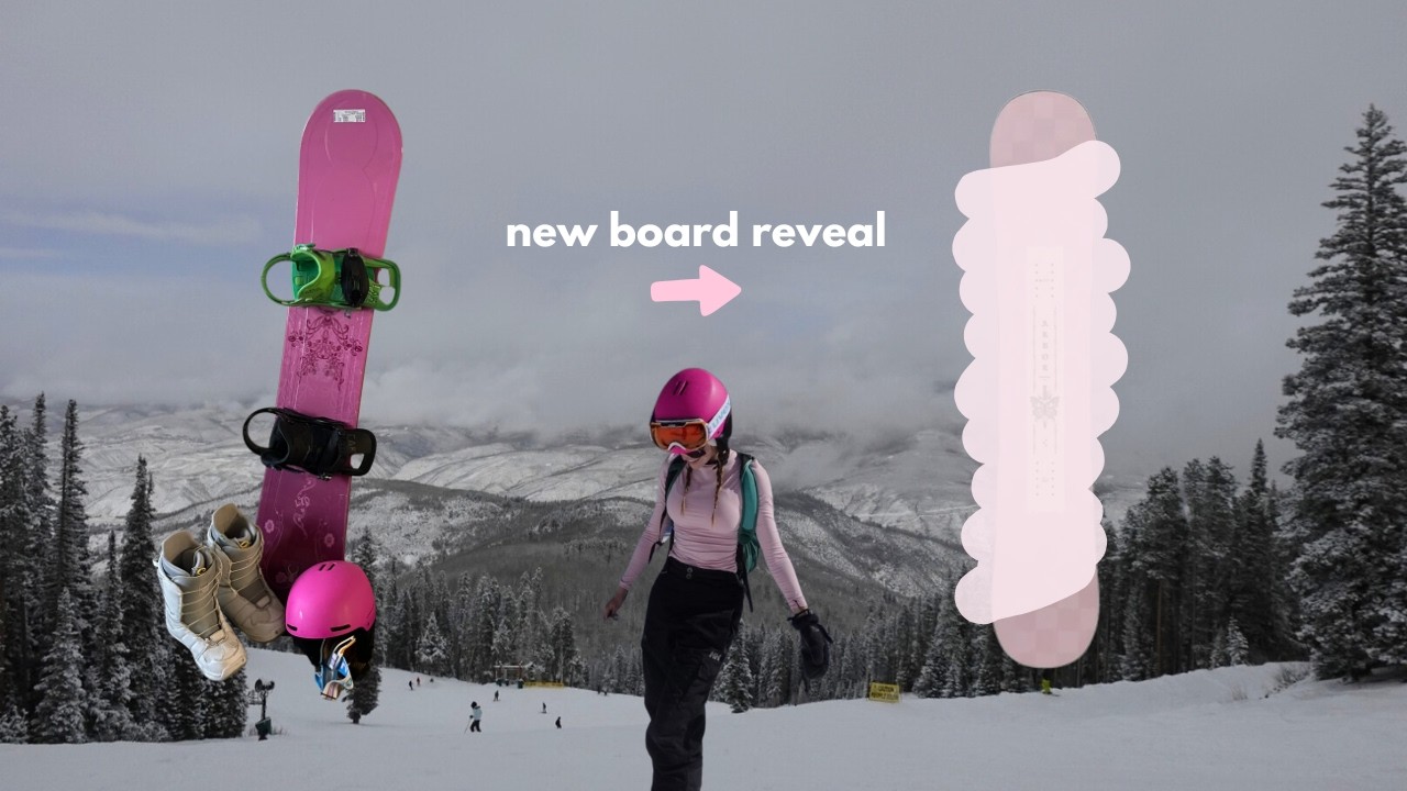 i FINALLY got a brand new snowboard - was it worth it? (yes lol)