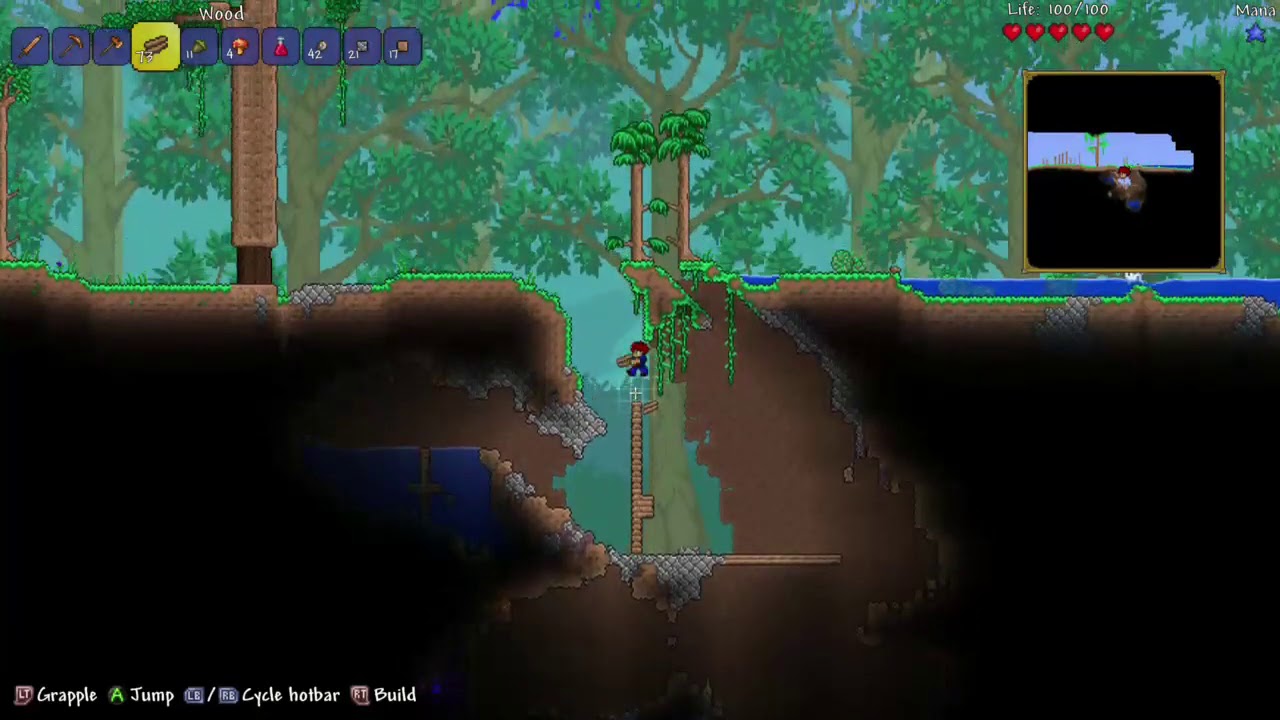Playing terraria EXPERT MODE ep 1 - YouTube