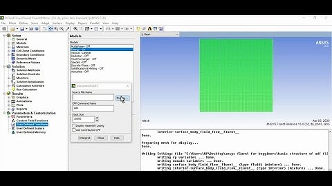 Interpreting UDF file in Ansys Fluent