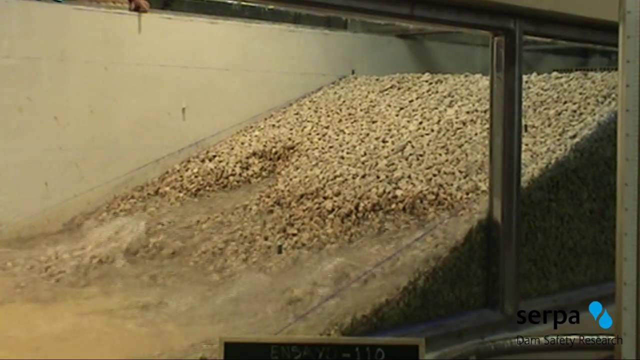 "XPRES" R&D project. Characterization of the failure of rockfill dams by overtopping.