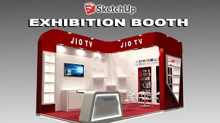 DESAIN EXHIBITION BOOTH HANYA 10 MENIT DENGAN SKETCHUP screenshot 2