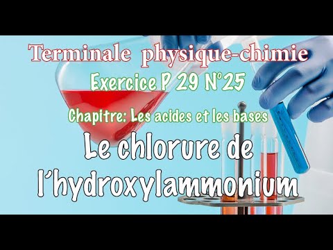 Vidéo: Qu'est-ce que le chlorhydrate en chimie ?