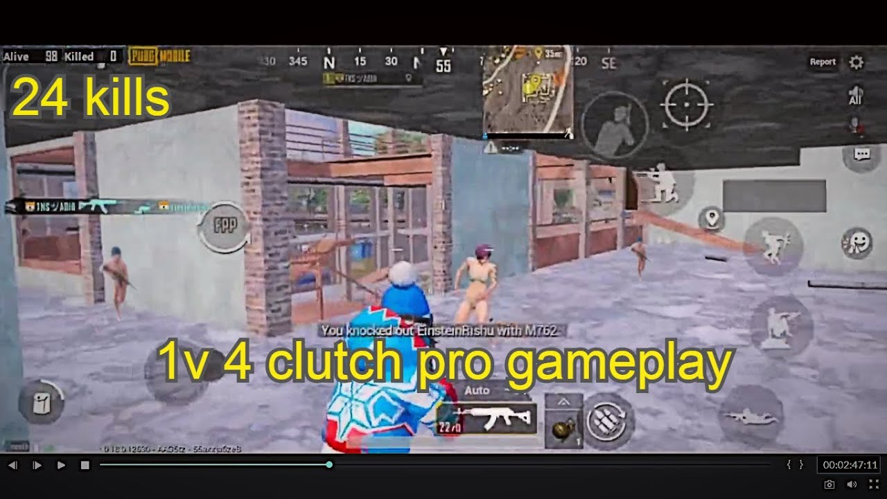 1 vs 4 clutch pro gameplay (solo - YouTube