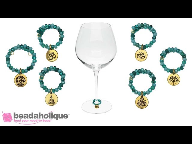 How to Make Your Own Wine Glass Charm Rings and Markers - FeltMagnet