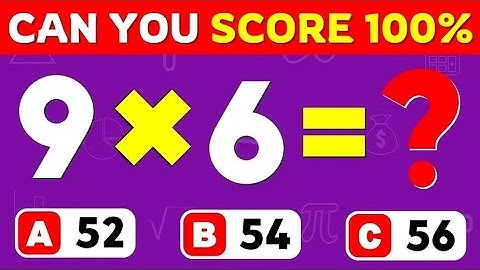 🤔 Can You Pass This Math Multiplication Quiz? Easy, Medium, Hard, Impossible Challenge!
