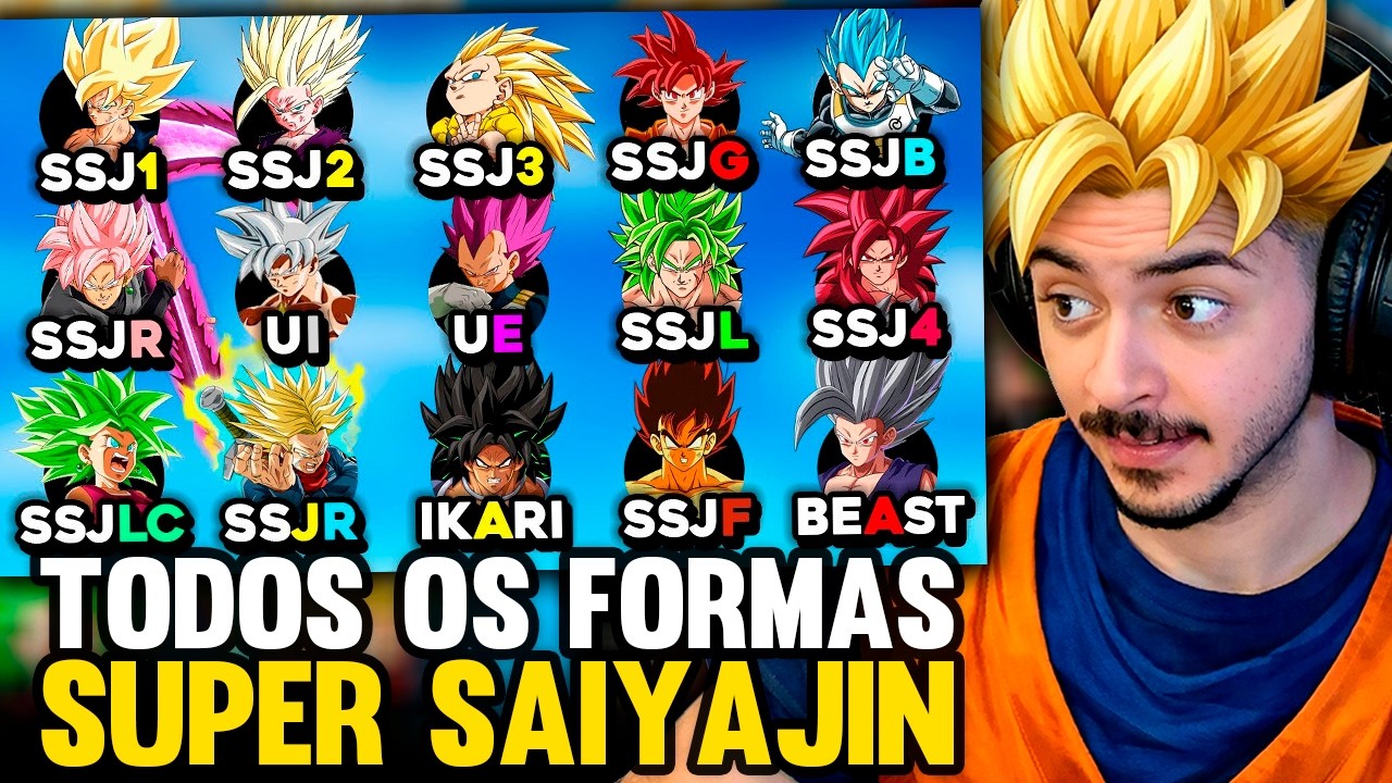 KAMUZ REAGE: CADA TRANSFORMAÇÃO SAIYAJIN EXPLICADA