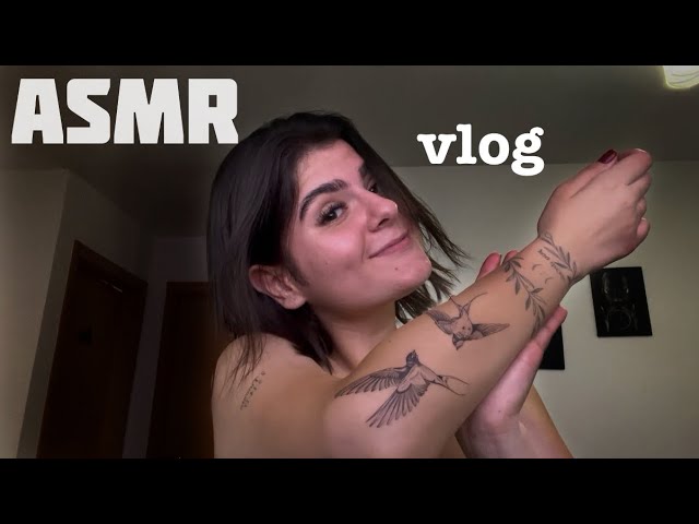 ASMR - VLOG (um dia comigo | fazendo tatuagem)