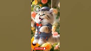 Thumbnail of 😻 Dudidam song's 🎤|| cute cat 😻 #shortfeed #shortcat #kitten #funny #fypage
