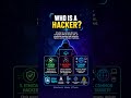 WHO IS A HACKER ??? #networking #cybersecurity #tech #hacker #interview