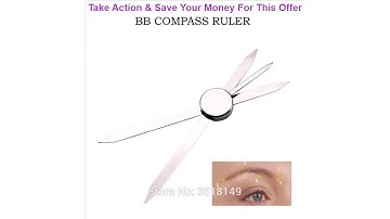 Best Microblading BB Compass Ruler Eyebrow Mapping Tool for Permanent Makeup Eyebrow Measurement To