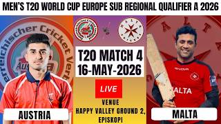 🔴Live: Austria vs Malta | AUT vs MLT | ICC T20 WC EAP Qualifier 2026 | AUT vs MLT Live Score