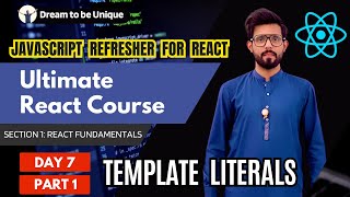 Template Literals usage in Strings | JavaScript Refresher | Ultimate React Course | Day 7 Part 1 Net Worth