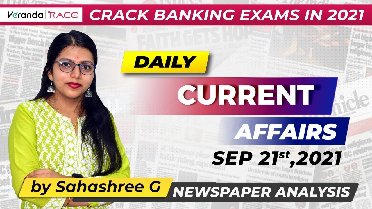 10:00 AM - Daily Current Affairs | 21st Sep, 2021 | Bank & SSC Exams ...