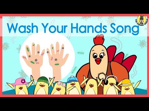 Lave sus manos Canción | Música para niños | La morsa cantante