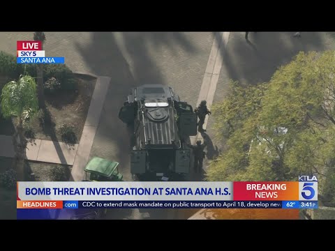 Bomb threat reported at Santa Ana High School