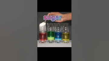 Sugar rainbow experiment 🌈 #shorts #rainbow #experiment