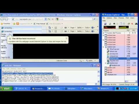 ExploitShield Blocks Blackhole Exploiting IE & FF via Java, HelpCtr and WMP Generically