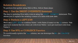 How to Update Hive Table Rows Efficiently