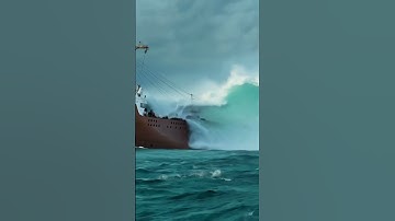 Is This Ship Strong Enough to Survive a Tidal Wave? #dangerouswaves #roughseas #tidalwave