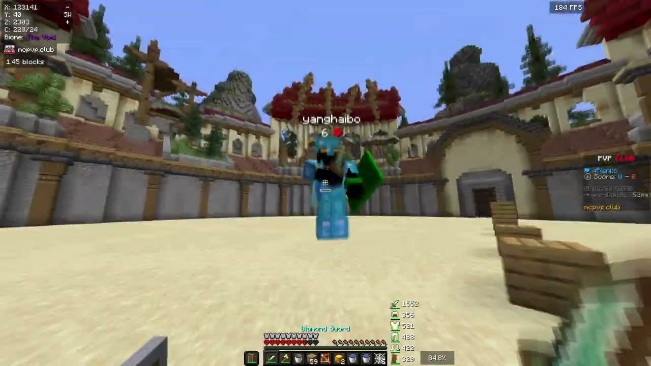 Day 2 of playing minecraft pvp (uhc)
