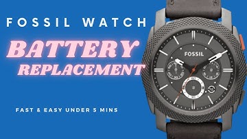 How to change a battery on a fossil watch | chronograph