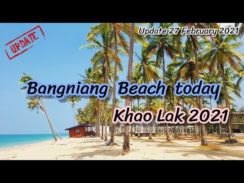 Bangniang Beach Khao Lak. it's nice and warm today. at 1PM. 27 February 2021