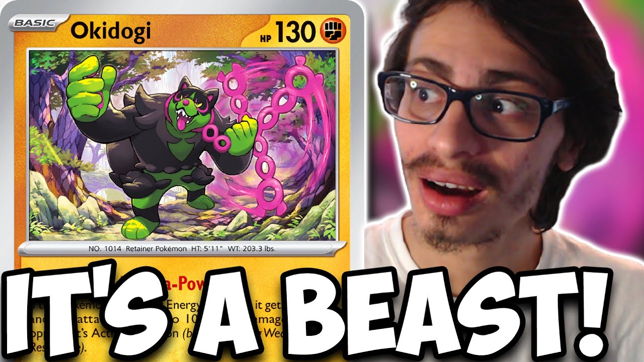 Okidogi Is A SINGLE Prize BEAST! Turns Into A 230 HP 1 Prizer! Twilight Masquerade PTCGL Okidogi Is A SINGLE Prize BEAST! Turns Into A 230 HP 1 Prizer! Twilight Masquerade PTCGL