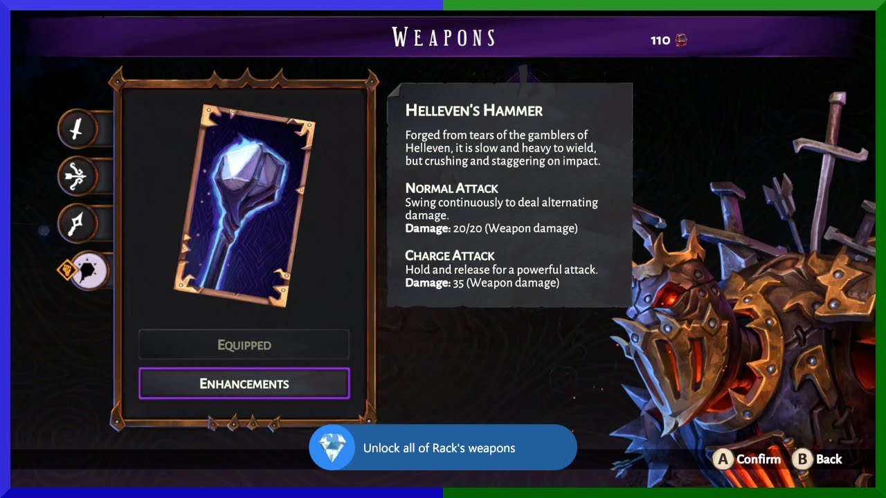 Lost in Random: The Eternal Die - FULLY STOCKED Achievement / Trophy (Unlock All Weapons)