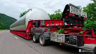 Buchanan Heavy Haul Transports Massive Milk/Lactose Tanks Across New York!