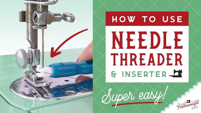 How to use the Automatic Needle Threader on a Sewing Machine 