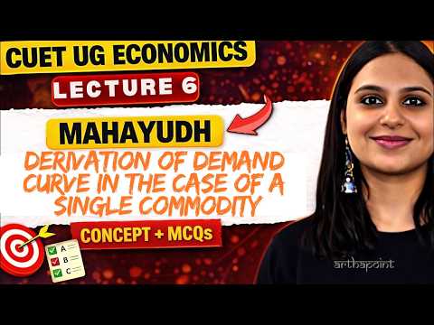 LEC 6:Derivation of Demand Curve in the Case of a Single Commodity | CUET ECONOMICS COACHING |