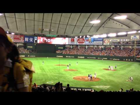 東京ドーム 巨人対阪神 阿部慎之助登場 26.8.14
