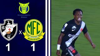 BRASILEIRO SÉRIE A 2026 - 20ª RODADA - VASCO 1X1 MIRASSOL
