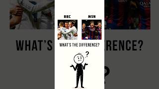 BBC VS MSN? Explained in 15secs ⚽️. #shorts
